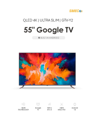 SMEC SMART TV QLED 4K | ULTRA SLIM | GTV-Y2 