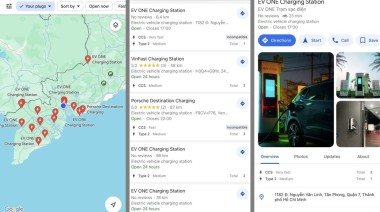 Cách tìm kiếm trạm sạc ôtô điện tại Việt Nam